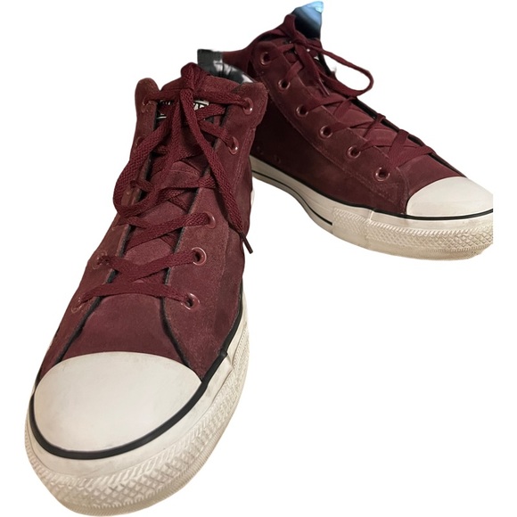 Converse Chuck Taylor All Star Street Mid Suede Dark Burgundy Size 13 - Picture 4 of 11